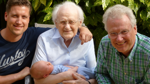son, father and grandfather - three family generations