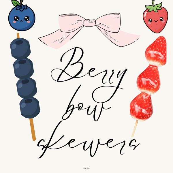 Berry Bow Skewers - Fresh Fruit Skewers