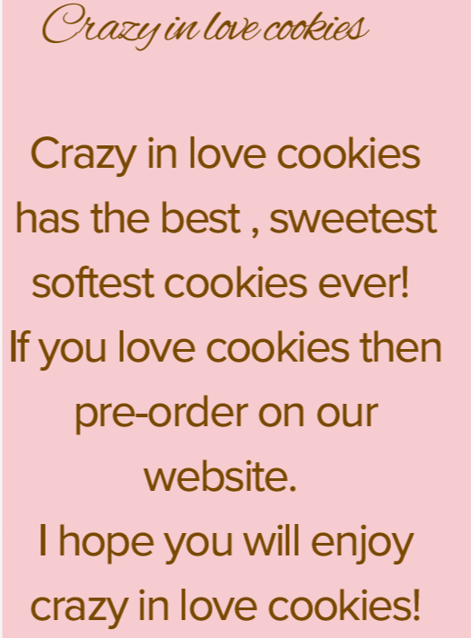 Crazy in Love Cookies