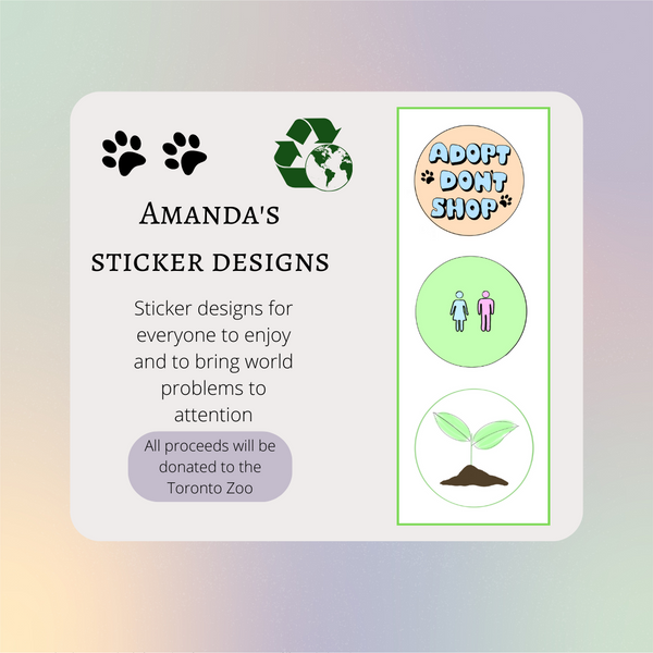 Amanda's Sticker Designs (Animals)